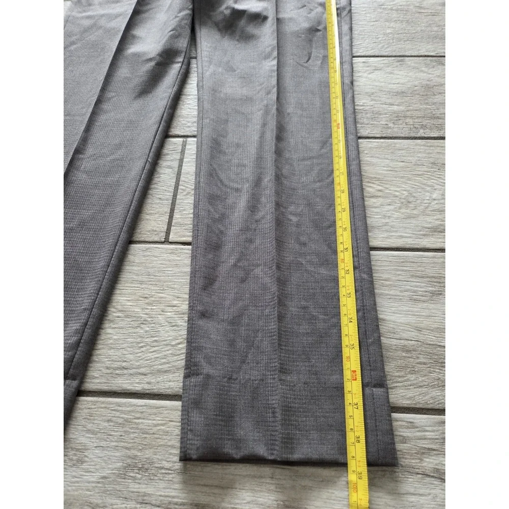 Z Zegna Mens 40R Gray 100% Wool Slim Fit Drop 7 Two Piece Suit Luxury Formal